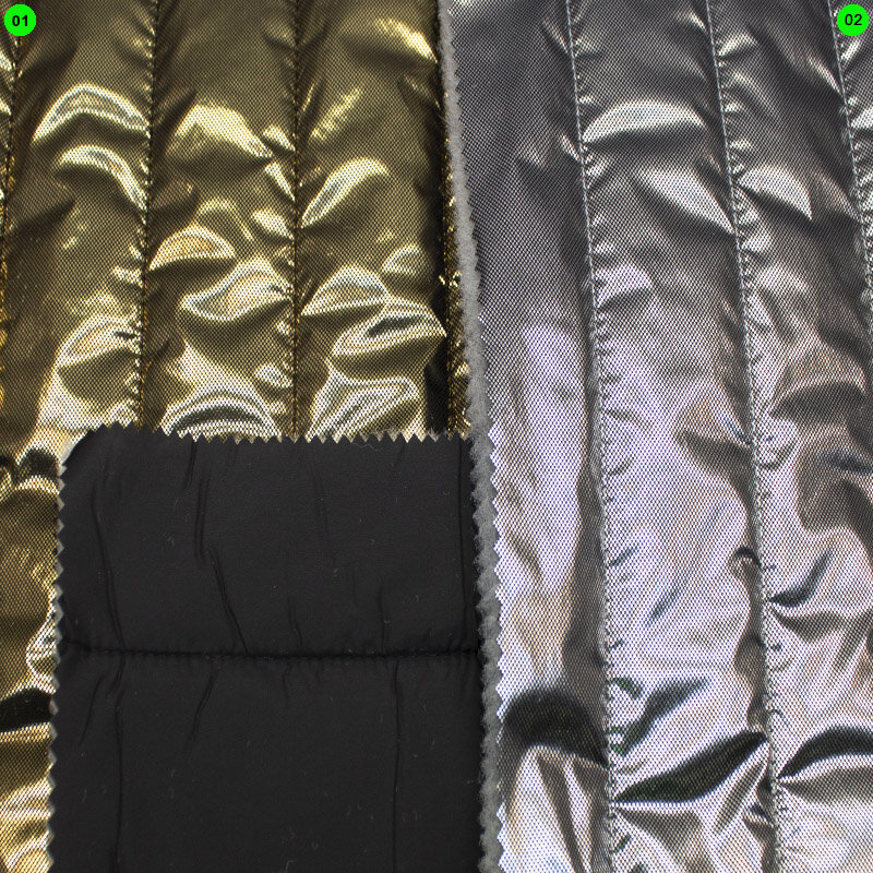 Jacken- & Mantelstepp, Gold Silber,  Wasserabweisend
